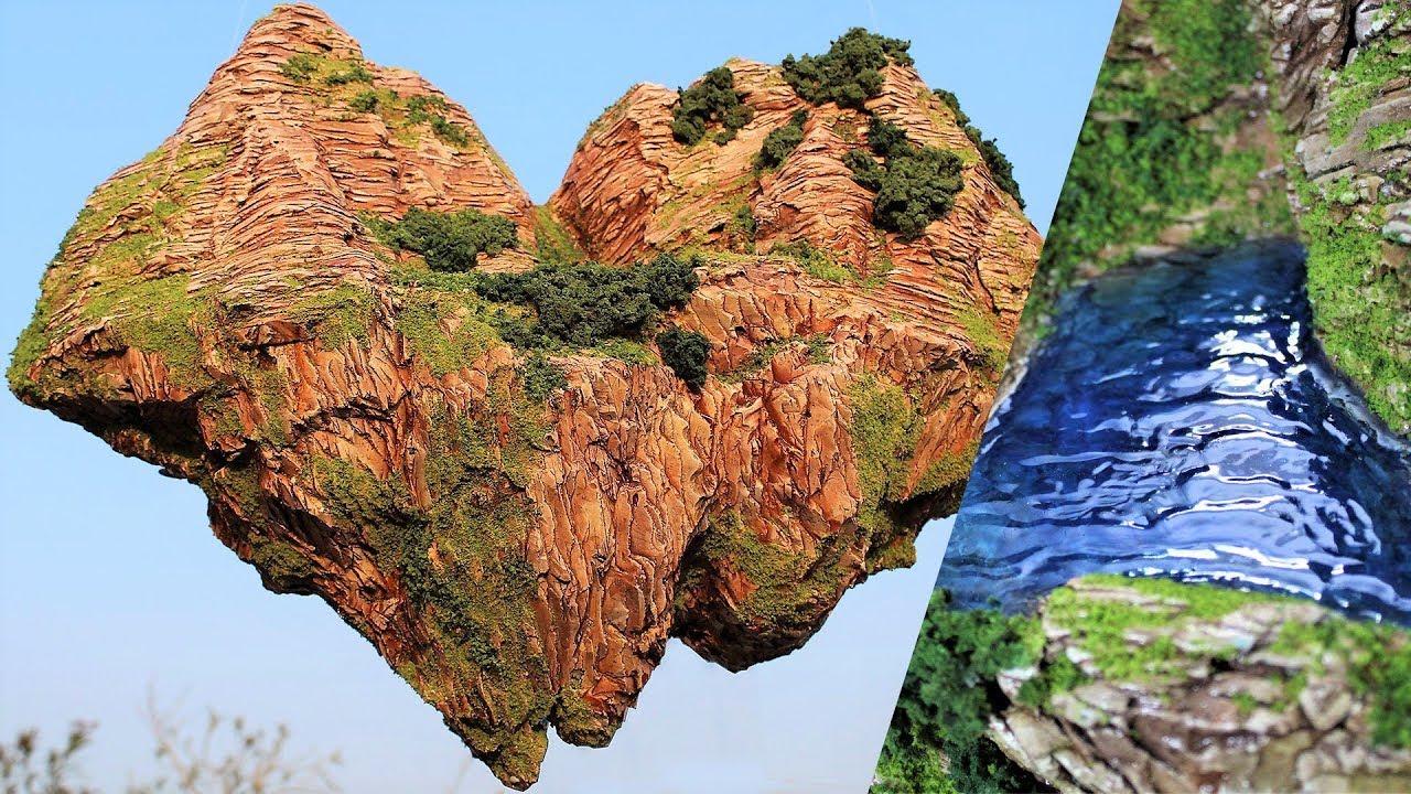 How to Build a Floating Island Diorama