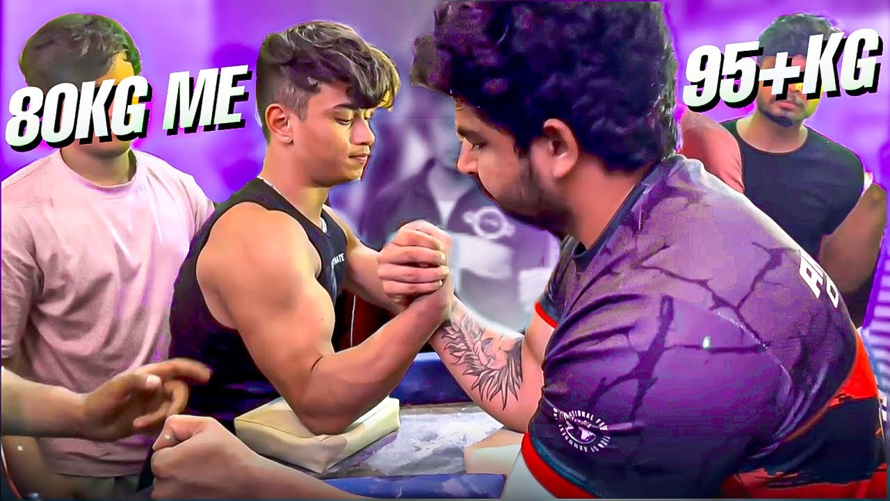 //ARMWRESTLING WITH 95KG+SENIOR ASIAN CHAMPION OF INDIA 🇮🇳 //~ARYAN KANDARI