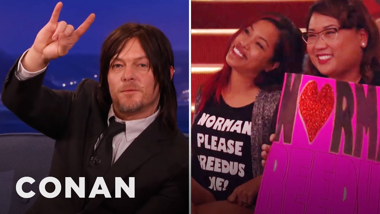 Norman Reedus Loves To Lick People | CONAN on TBS