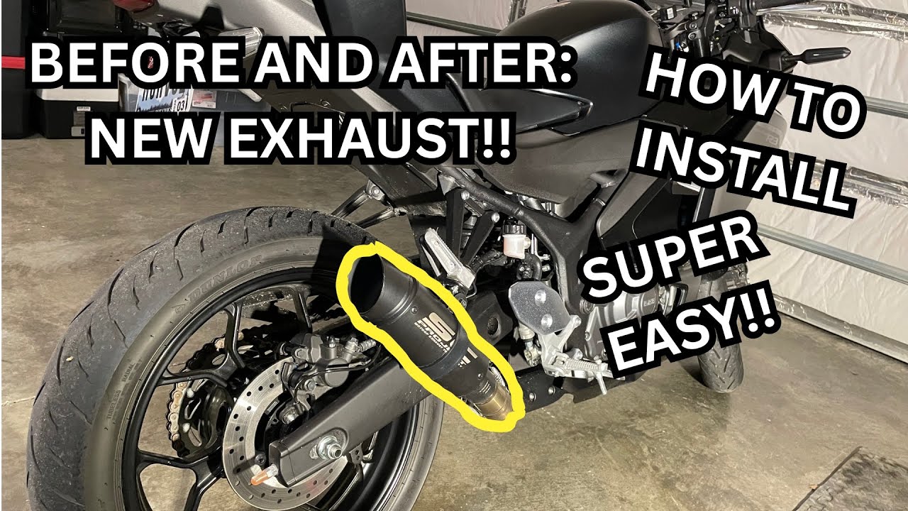 INSTALLING NEW EXHAUST - 2019-2025 YAMAHA R3+R7