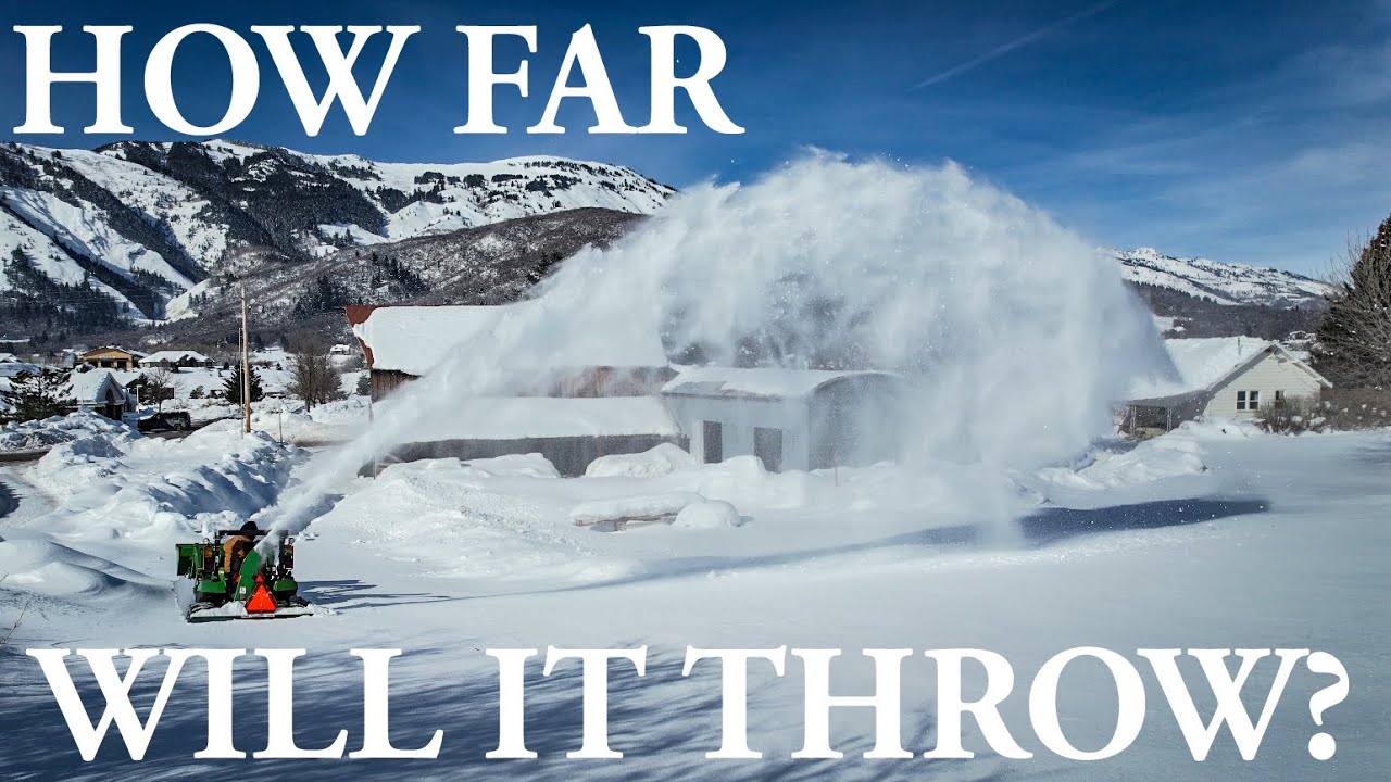 ❄️ How Far Will It Throw Snow?! John Deere SB1164 Snowblower & 2038R Tractor 🚜