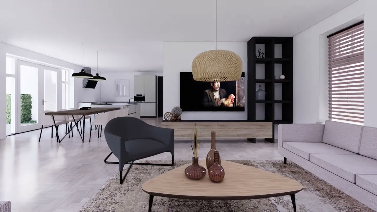 Animatie interieur vrijstaande woning