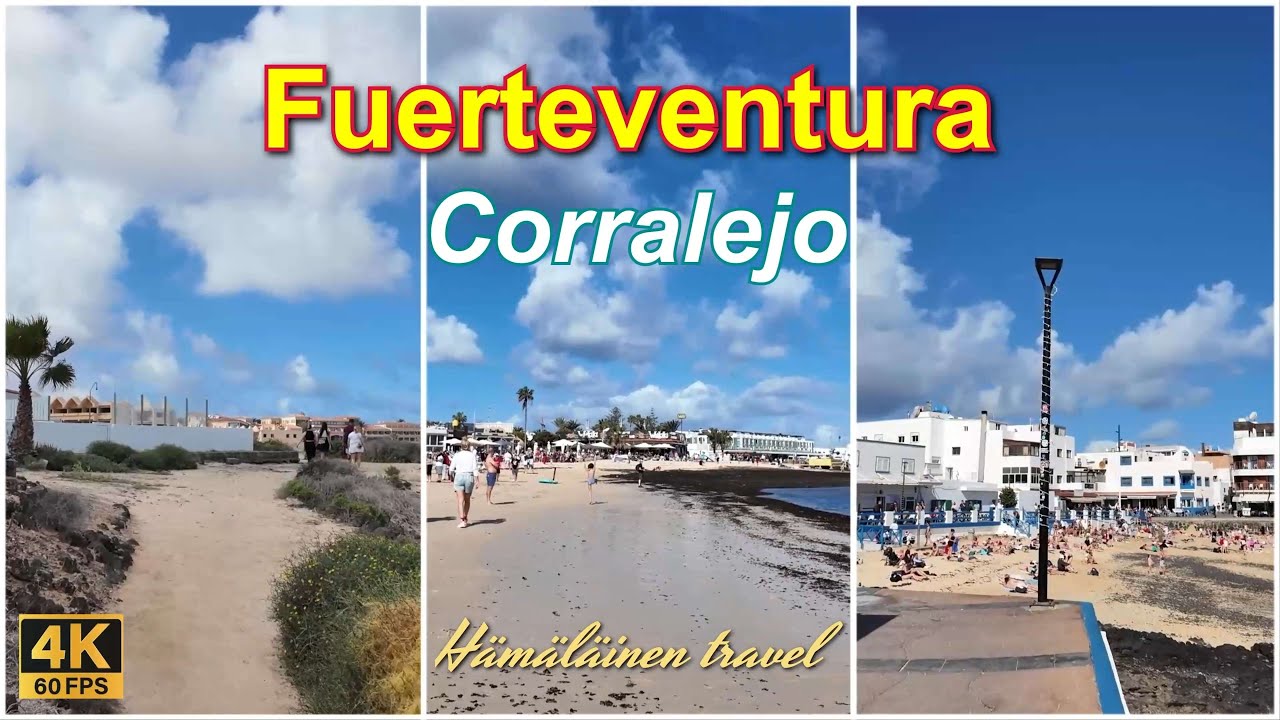 Coastal Walk in Corralejo Fuerteventura – From Puerto Remedios Beach to Paseo Marítimo Bristol