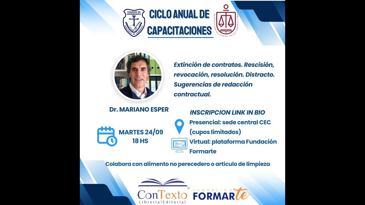 EXTINCI&Oacute;N DE CONTRATOS RESCISI&Oacute;N REVOCACI&Oacute;N RESOLUCI&Oacute;N. DISTRACTO SUGERENCIAS  REDACCI&Oacute;N CONTRACTUAL