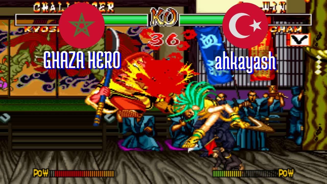 FT5 @samsho2: GHAZA HERO (MA) vs ahkayash (TR) [Samurai Shodown II Fightcade] Mar 19