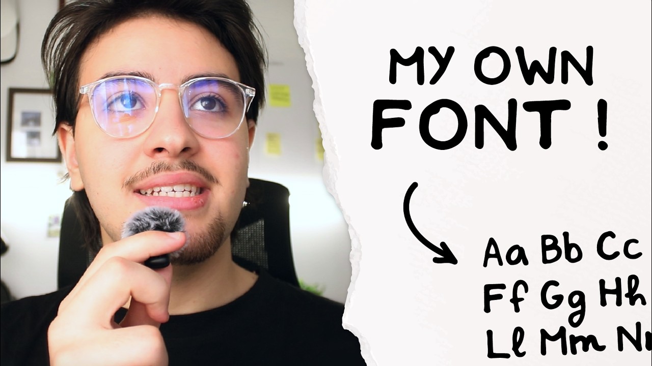 Making a font out of my handwriting !
