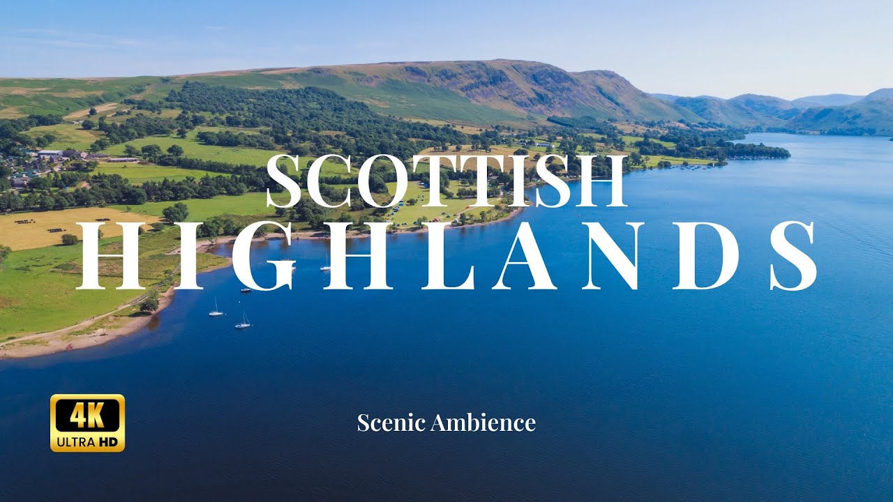 Relaxing Scottish Highlands 4K – Misty Mountain Ambience for Peaceful Background Viewing