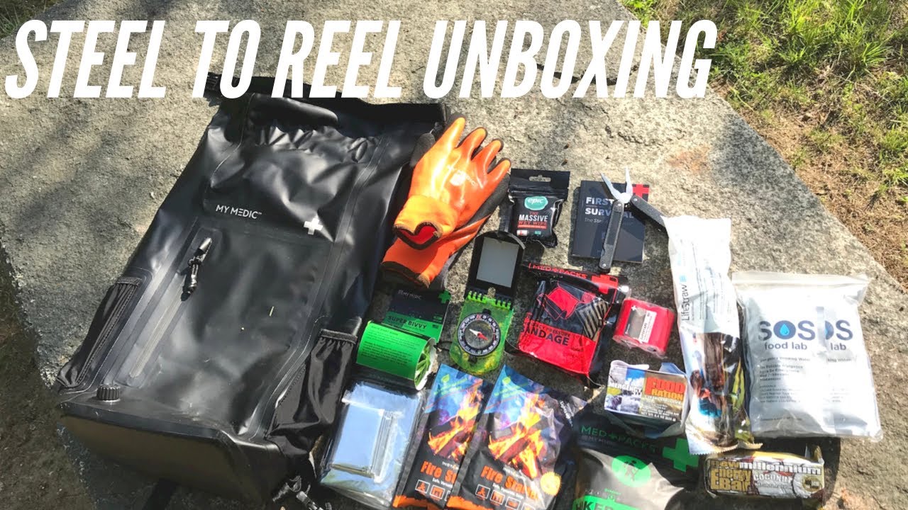 UNBOXING First Ever Steel To Reel Subscription Box: Survival, Outdoor Gear - TONS of Items!