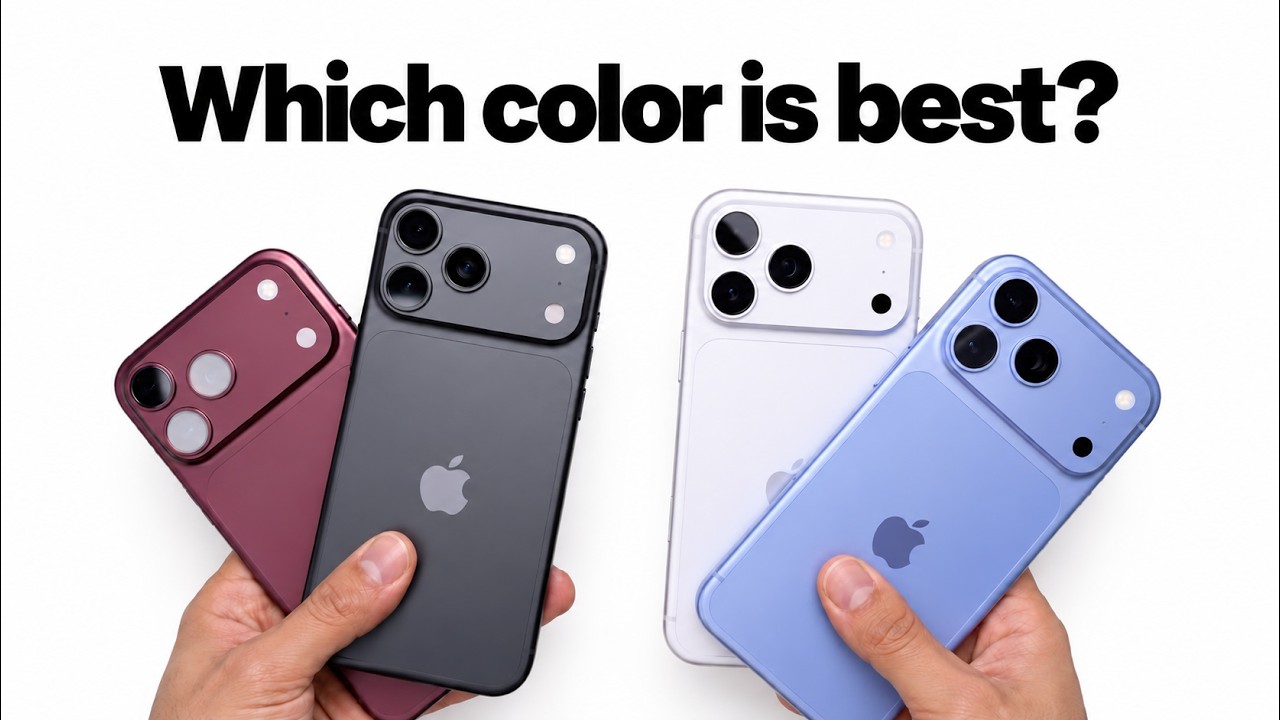 iPhone 18 Pro All Colors Hands On Comparison! - Burgundy vs Black vs Glacier vs sILVER