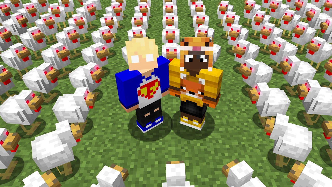 Minecraft, mas todos os mobs tentam nos matar!