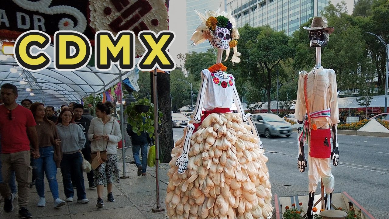 It's CEMPASUCHIL SEASON! Day of the DEAD FLOWER MARKET 🌿 Monday Afternoon Walking Tour 4K