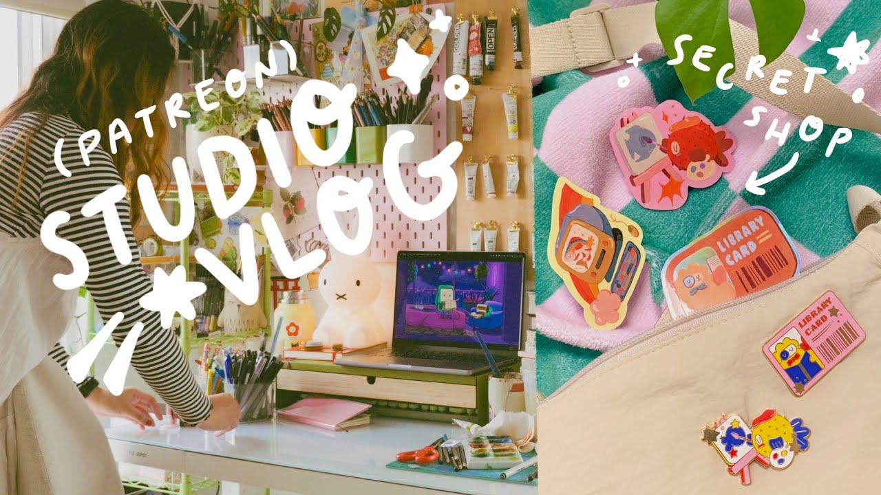 How I Run My Patreon & Secret Shop! ✨ Q&A Studio Vlog