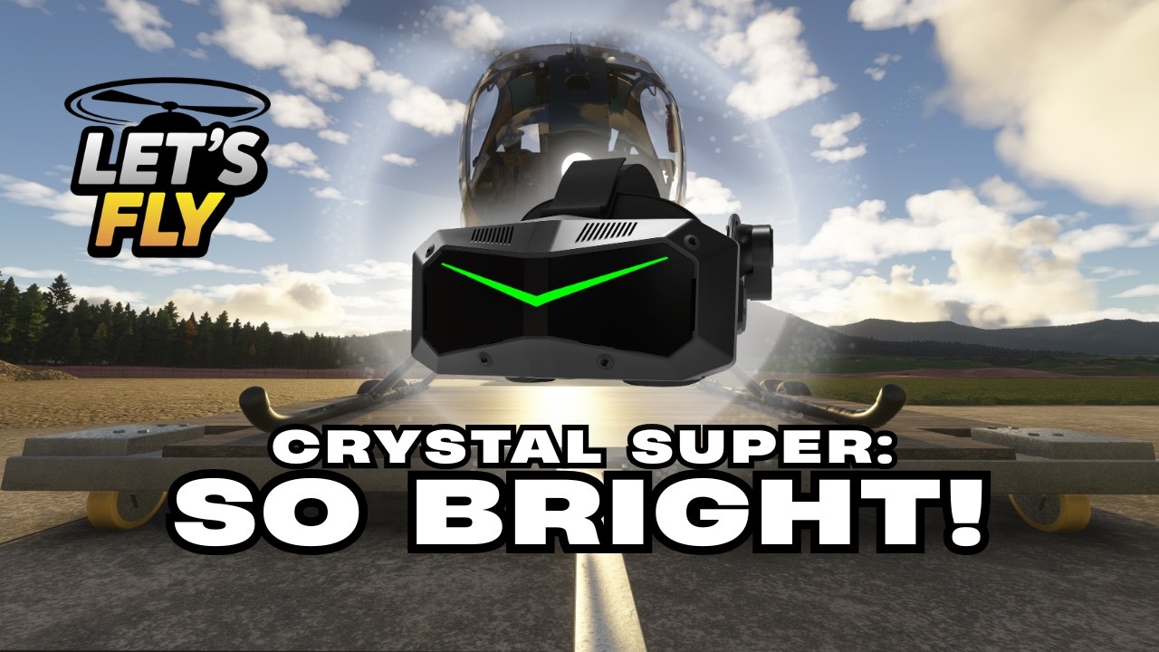 Wow! BRIGHT First Experience – Pimax Crystal Super with MSFS 2024 Helicopters