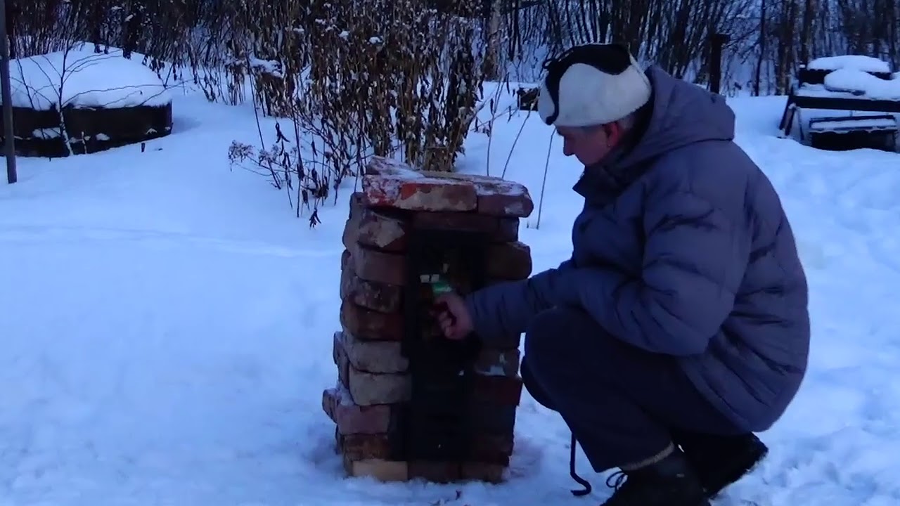 Сравнение опытным путем горения подовой печи и колосниковой. Эксперимент 2.