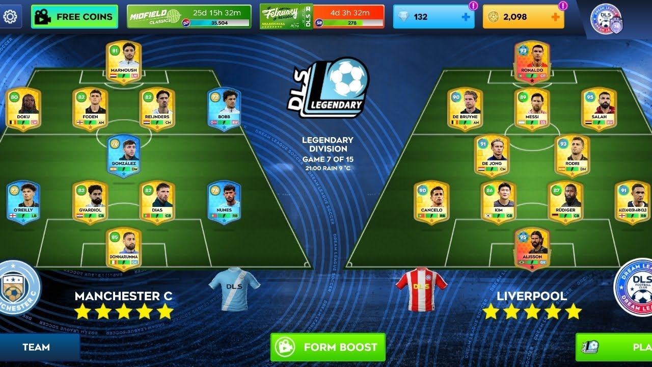 man city vs Liverpool dls 2026  #football #football #fifamobile #gameplay #fifa #gameplay #dls23 