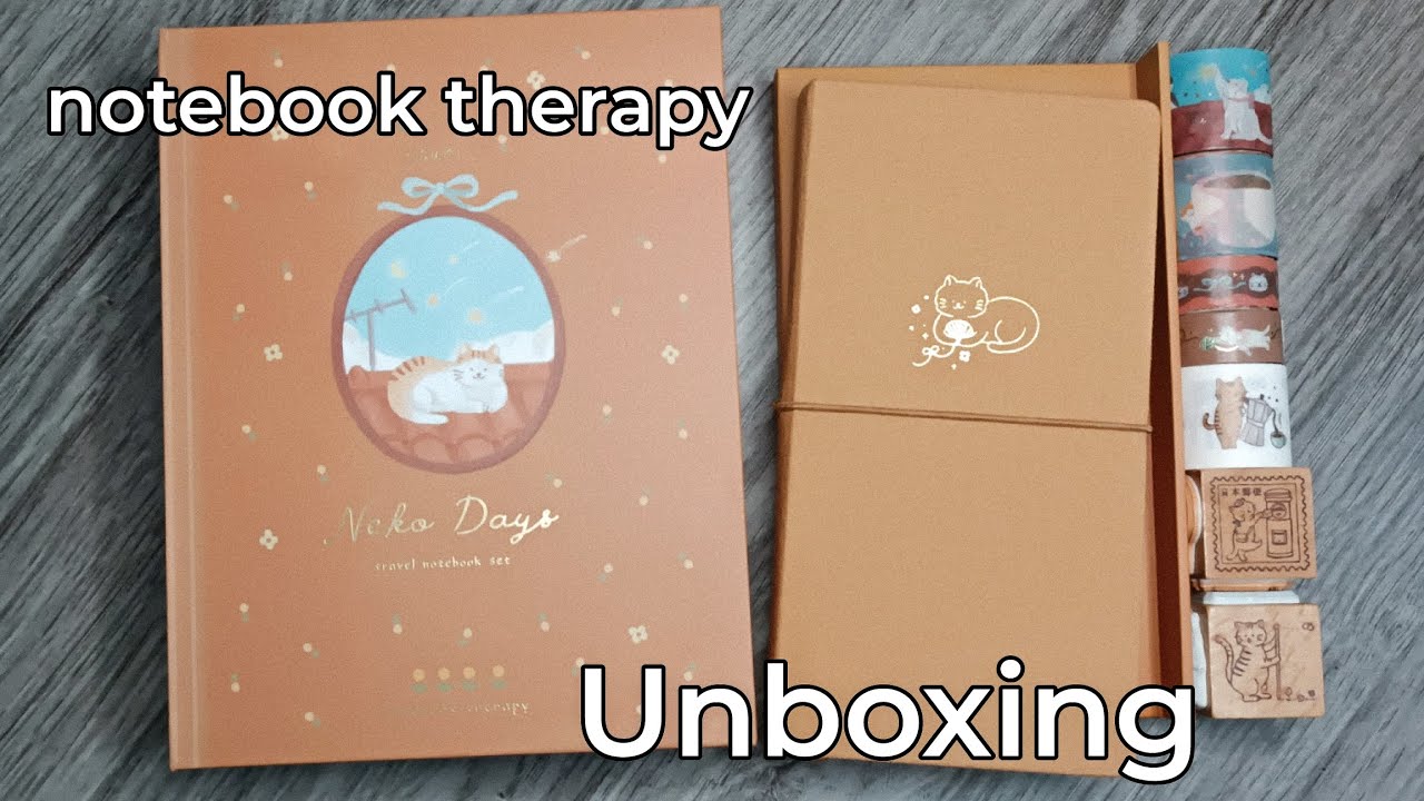 Notebook Therapy Travel Notebook Set Neko Days Unboxing