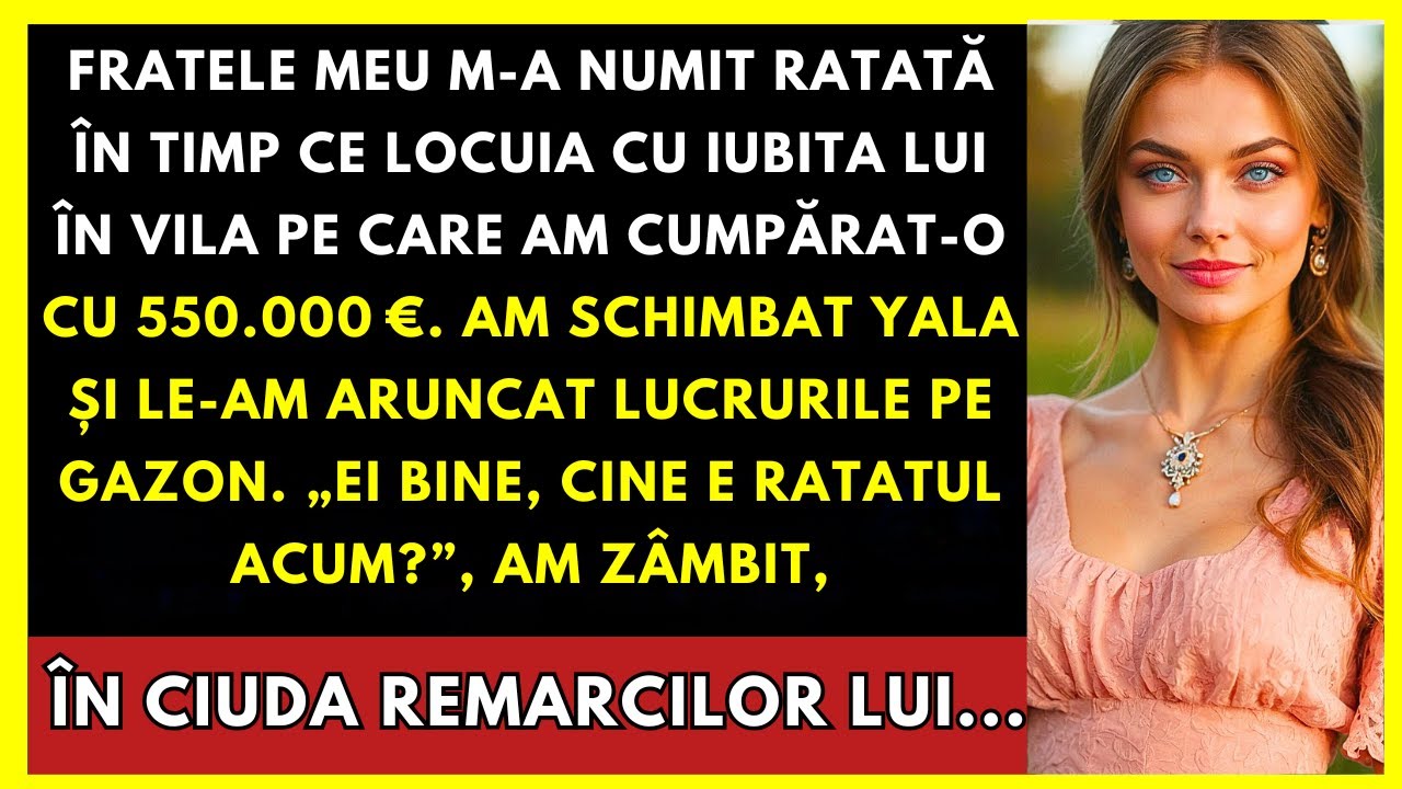 Fratele Meu M-a Făcut Ratată În Timp Ce Sta Cu Iubita În Casa Mea De 2,7 Milioane Lei