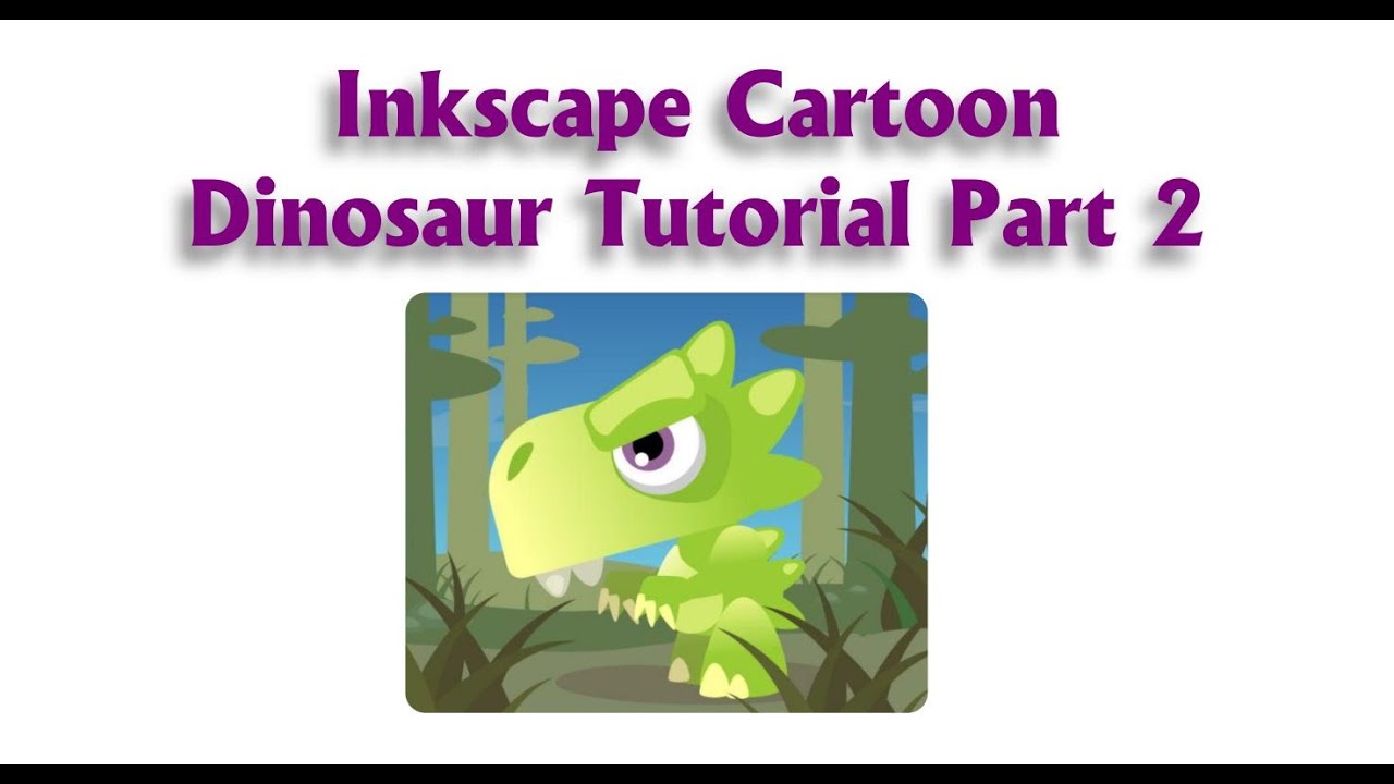Inkscape Tutorial: Dinosaur Graphic - Part 2