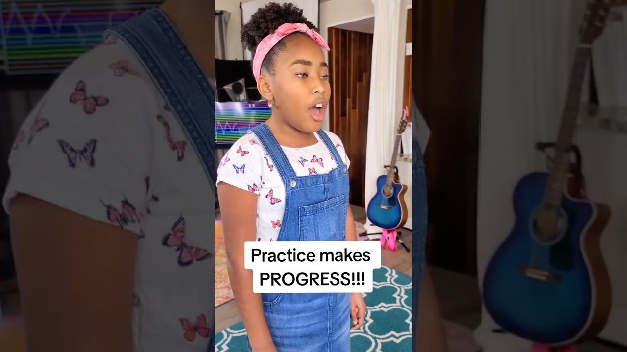 Little Singer learns to SING OPERA Vocal Exercise w/Vocal Coach