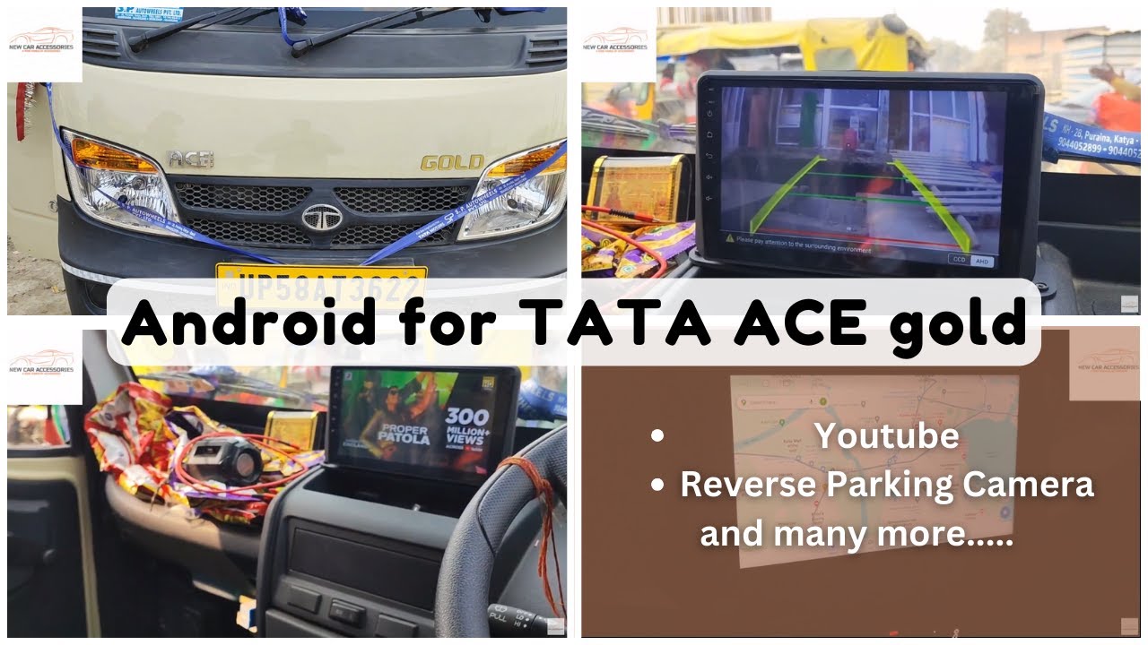 Android Fitting in Tata Ace Gold | Reverse Parking Camera Installation in Tata Ace | 9793455225