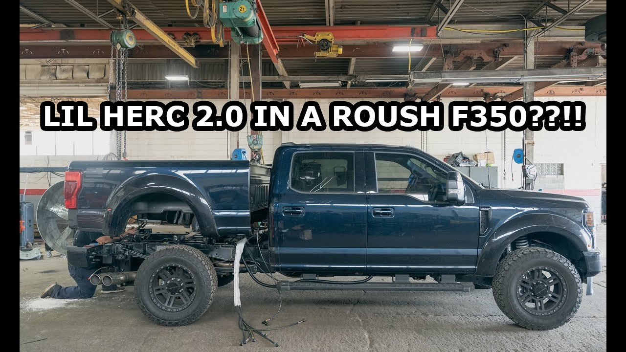 Installing a Lil Herc 2.0 in a Roush F350!!