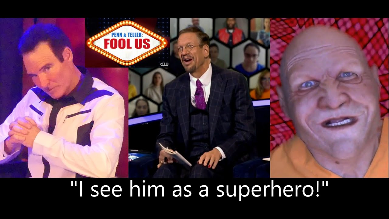 David Merlin is a SUPER HERO on Penn & Teller Fool Us! or SUPER VILLAIN!!!