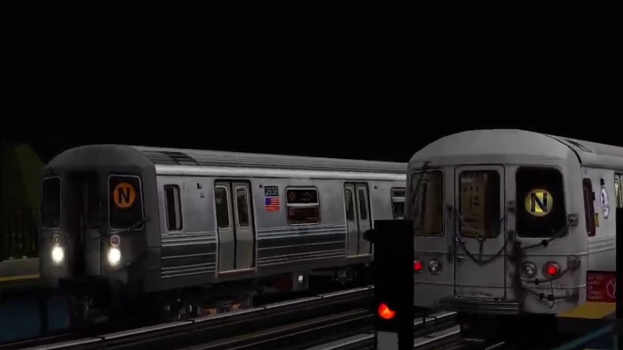 OpenBVE: R68 (N) From Astoria - Ditmars Blvd to Coney Island - Stillwell Avenue (With TFOs)