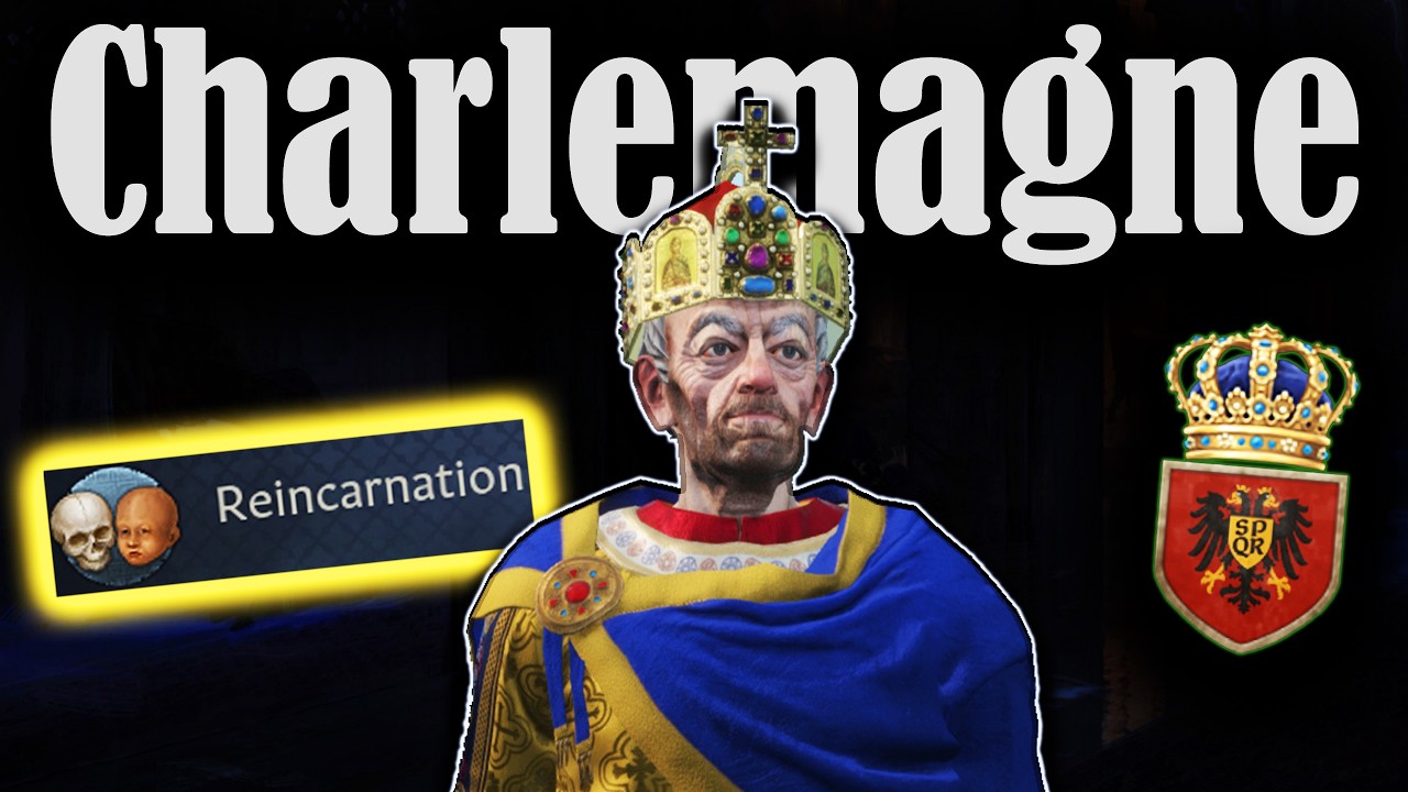 I revived CHARLEMAGNE and restored the ROMAN EMPIRE with his Soul! #ck3