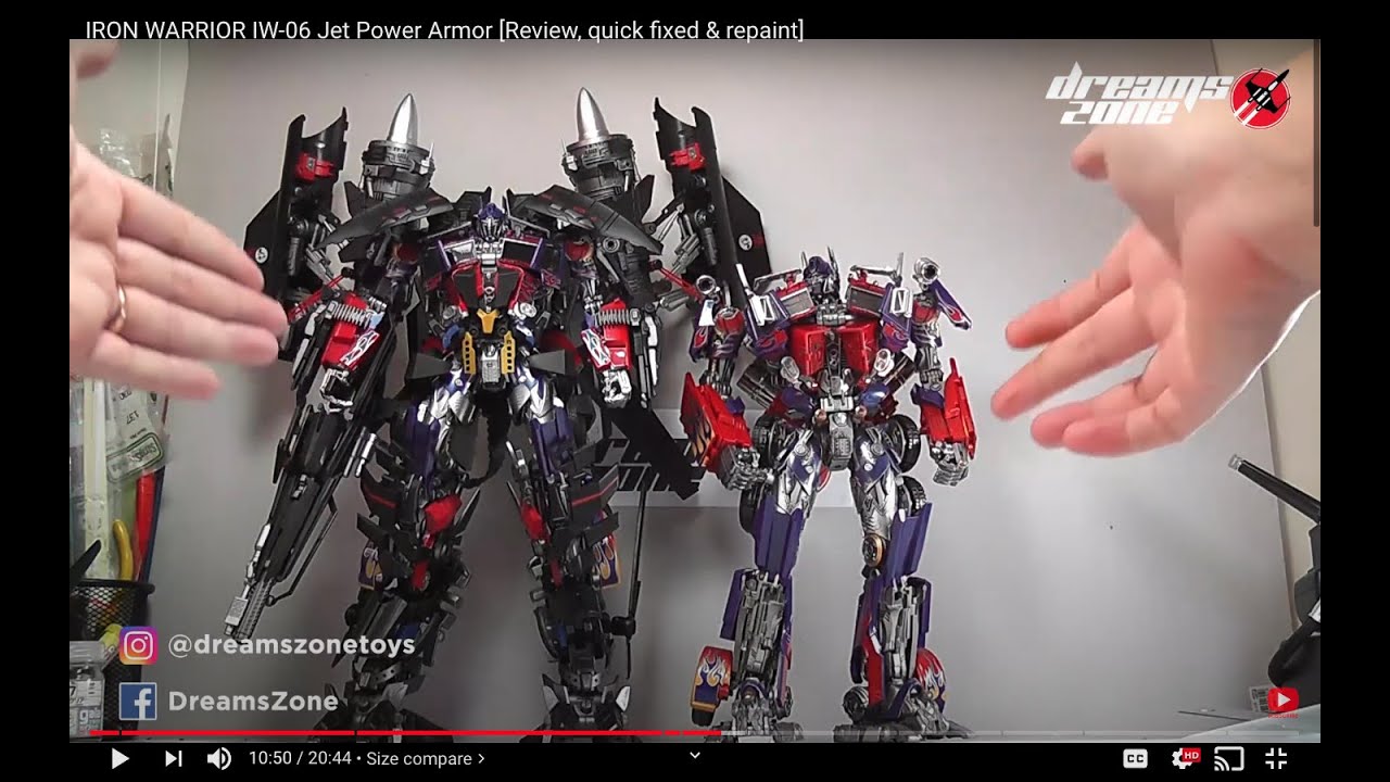 IRON WARRIOR IW-06 Jet Power Armor [Review, quick fixed & repaint]