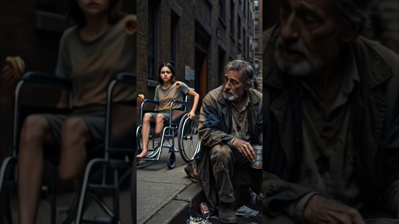 As this sweet lame girl gives food to this poor man see what happens#jesus #yt #shorts #Deena ayzal