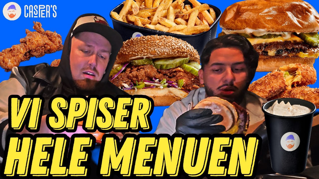Casper Dr&oslash;mme Burger Taste Test