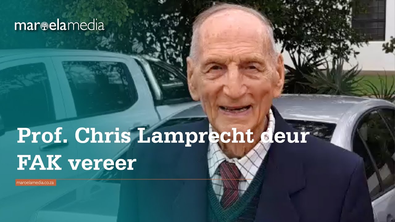 Prof. Chris Lamprecht deur FAK vereer