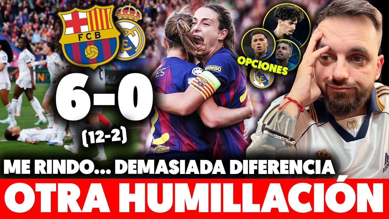 💥OTRA HUMILLACI&Oacute;N M&Aacute;S del BAR&Ccedil;A F al MADRID F... 6-0 (12-2) ME RINDO &middot; Las OPCIONES del MADRID en MC