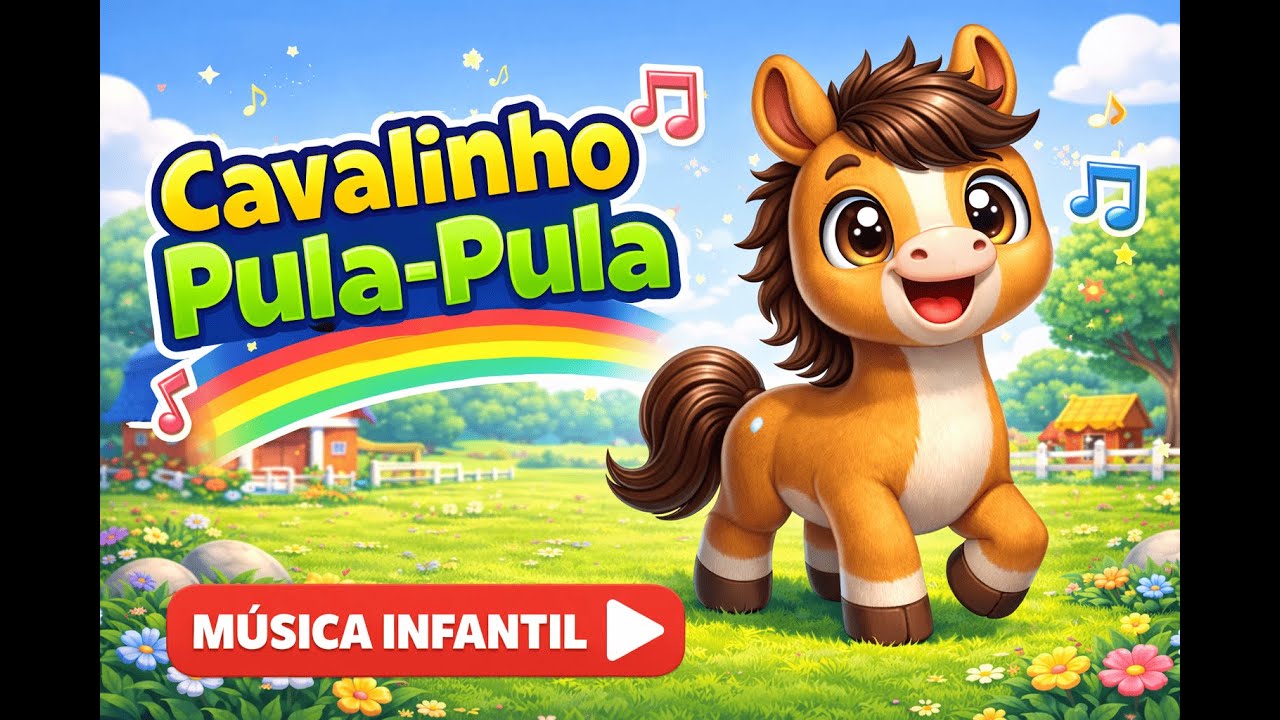 🐴🎵 Cavalinho Pula-Pula – Música Infantil Divertida 🎵🐴