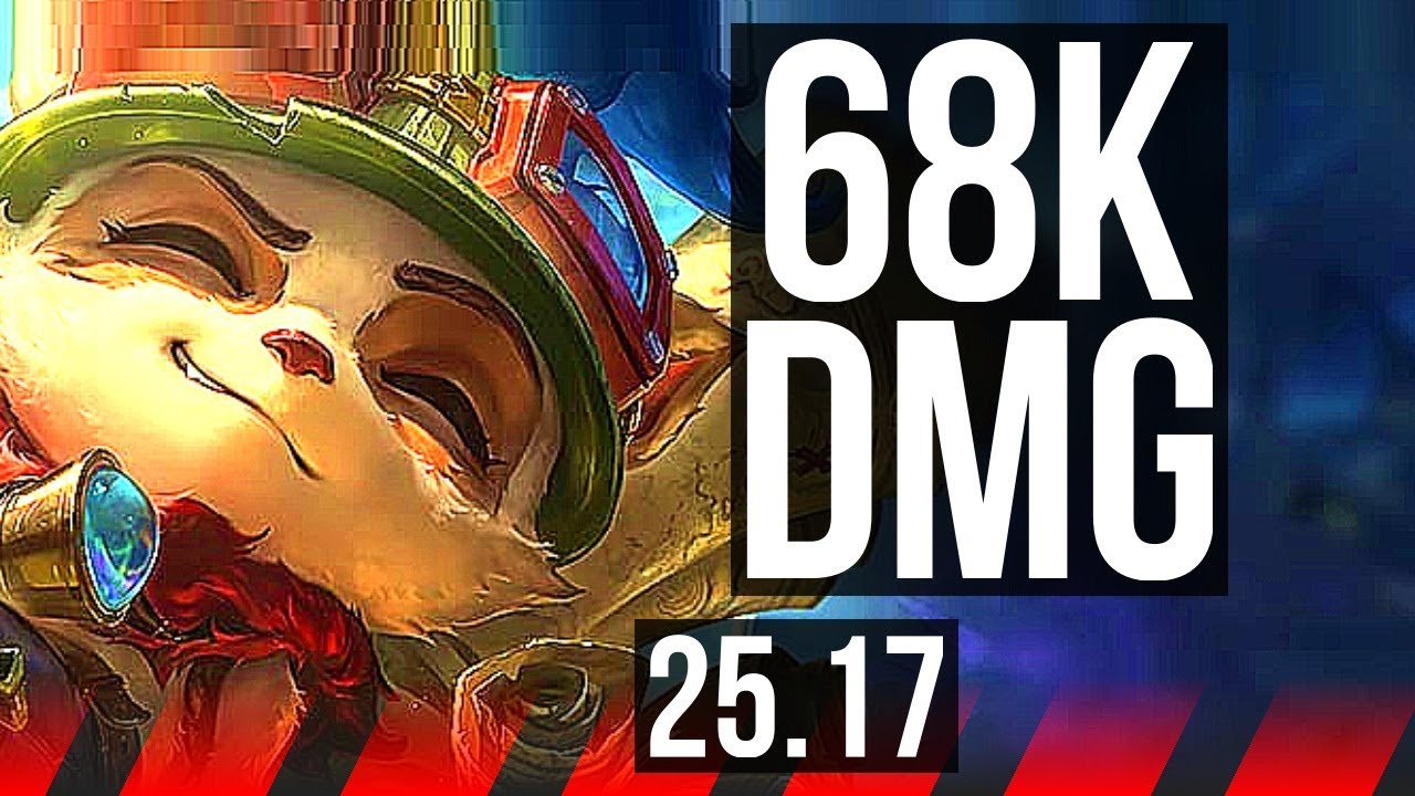 TEEMO vs AATROX (TOP) | 12/2/16, 68k DMG, 1100+ games, Legendary | KR Grandmaster | 25.17