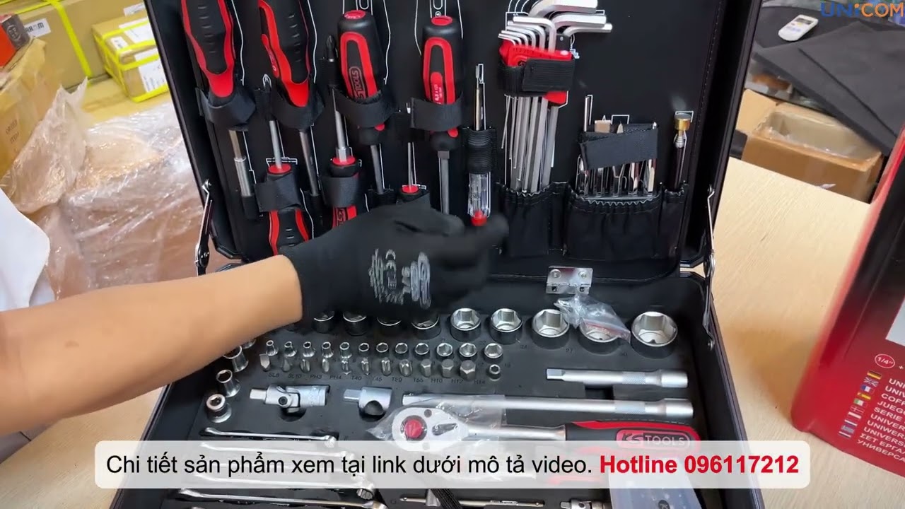 Bộ công cụ đồ nghề sửa chữa đa năng cho đào tạo dạy nghề cơ điện nhập khẩu KS Tools Germany