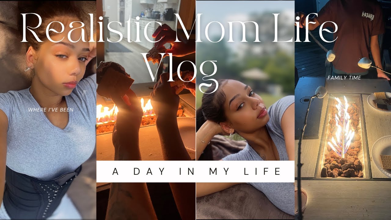 REALISTIC DAY IN MOM LIFE | CLEAN WITH ME | SMORES AND MOVIE NIGHT