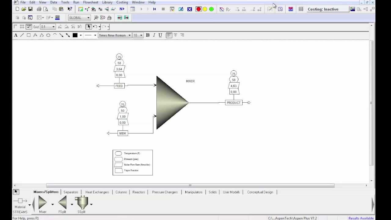 ASPEN PLUS TUTORIALS : INTRODUCTION COURSE - CONVERGENCE & RESULTS #2
