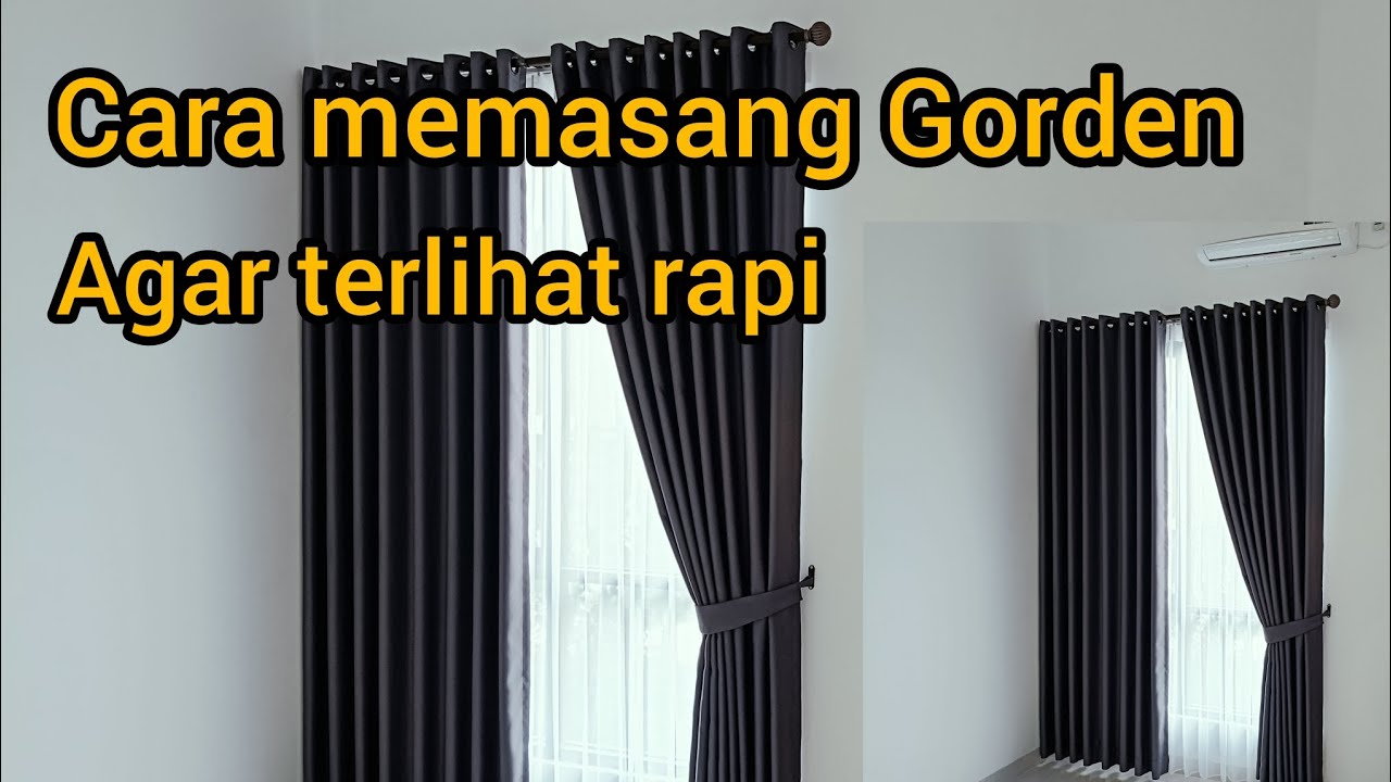 Cara memasang gorden smokring