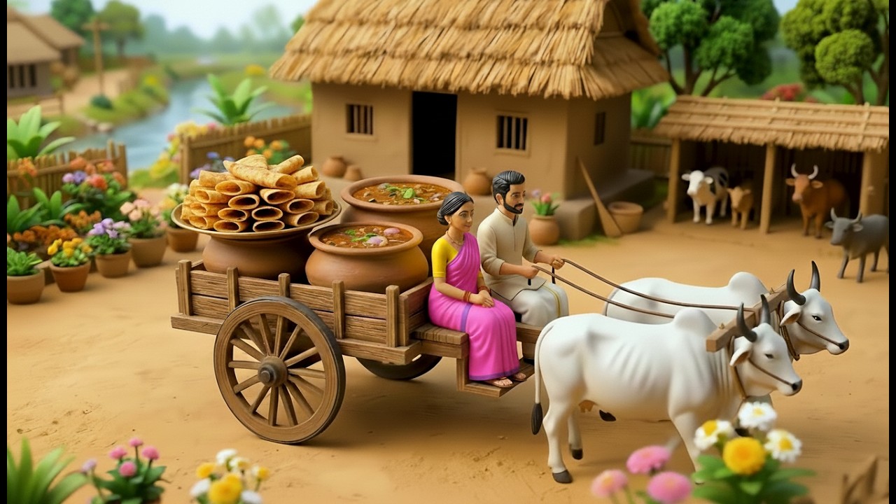 Miniature Doll Masala Dosa Cooking ASMR | Village Cooking Masala Dosa for Old Age Home