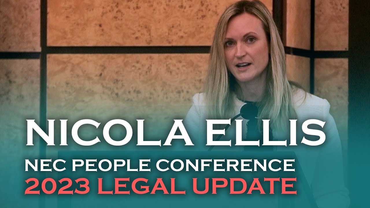 6. NEC4 legal developments (Nicola Ellis) - NEC People Conference 2023 London