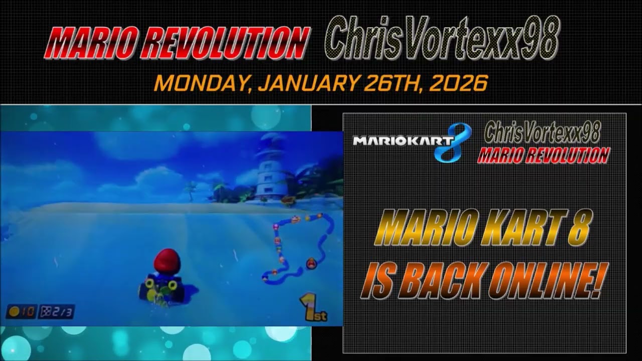 ChrisVortexx98 Mario Kart 8 Game Back Online 2-1: Unlocking Process- 50cc Grand Prix Retro Cup
