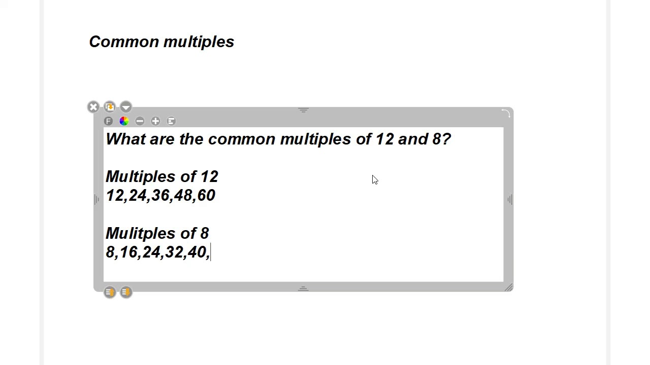 Sec 1 Maths: How to find Common Multiples?