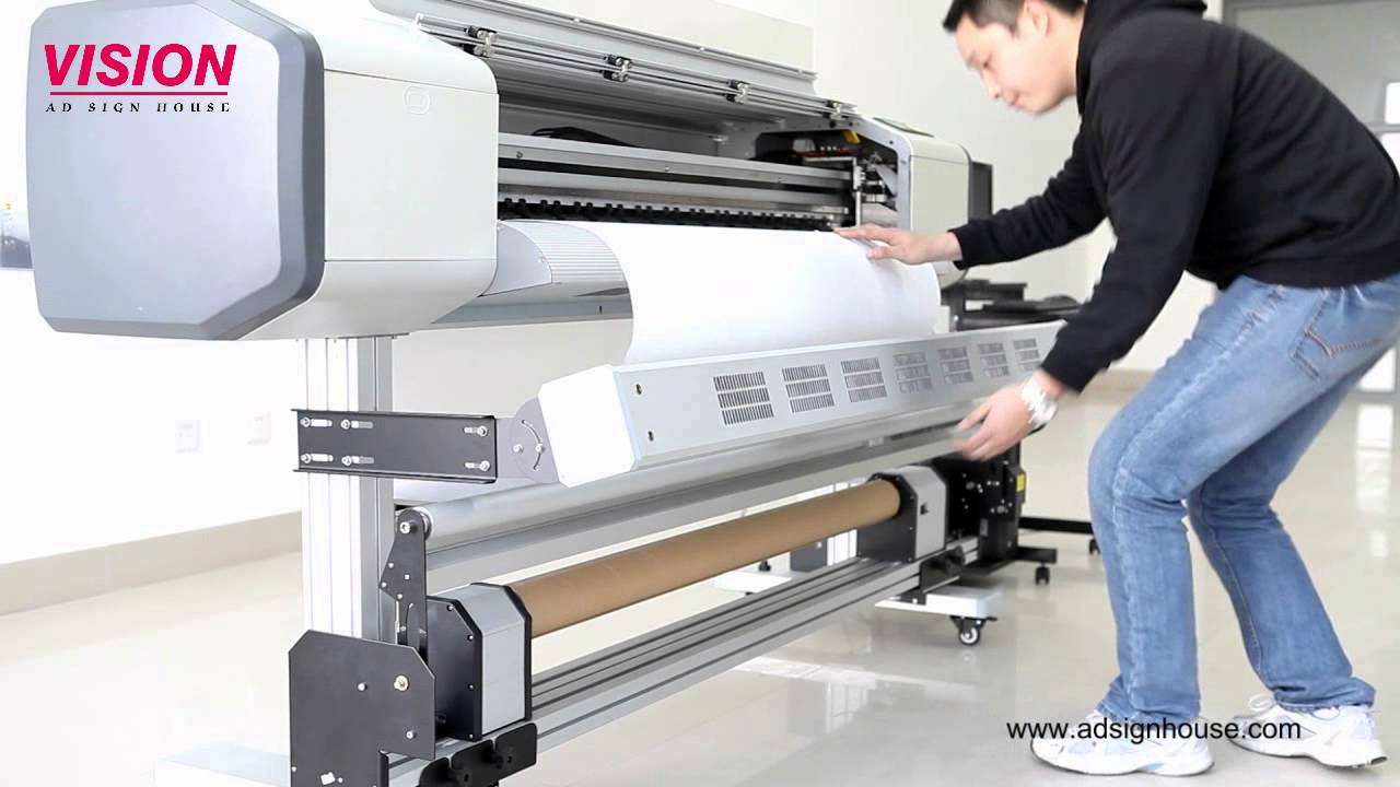 VISION Eco Solvent Printer with EPSON DX5 Print Head - VS-1601 - Indoor Inkjet Printer
