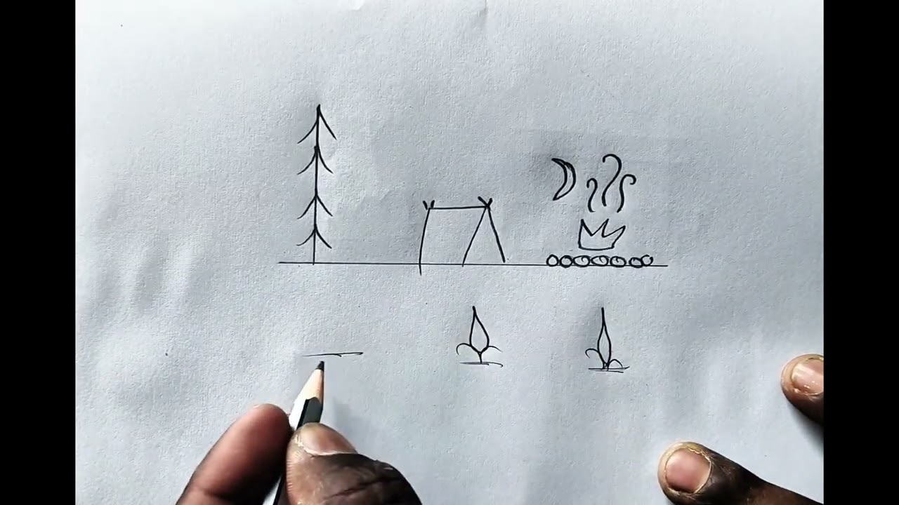 Minimal Line Art Design | Simple Hand Drawn Decorative Motifs Sketch