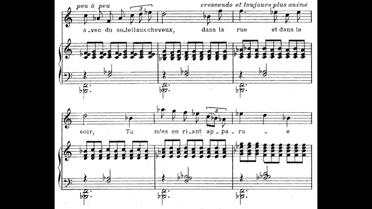 Claude Debussy - Apparition (1884)