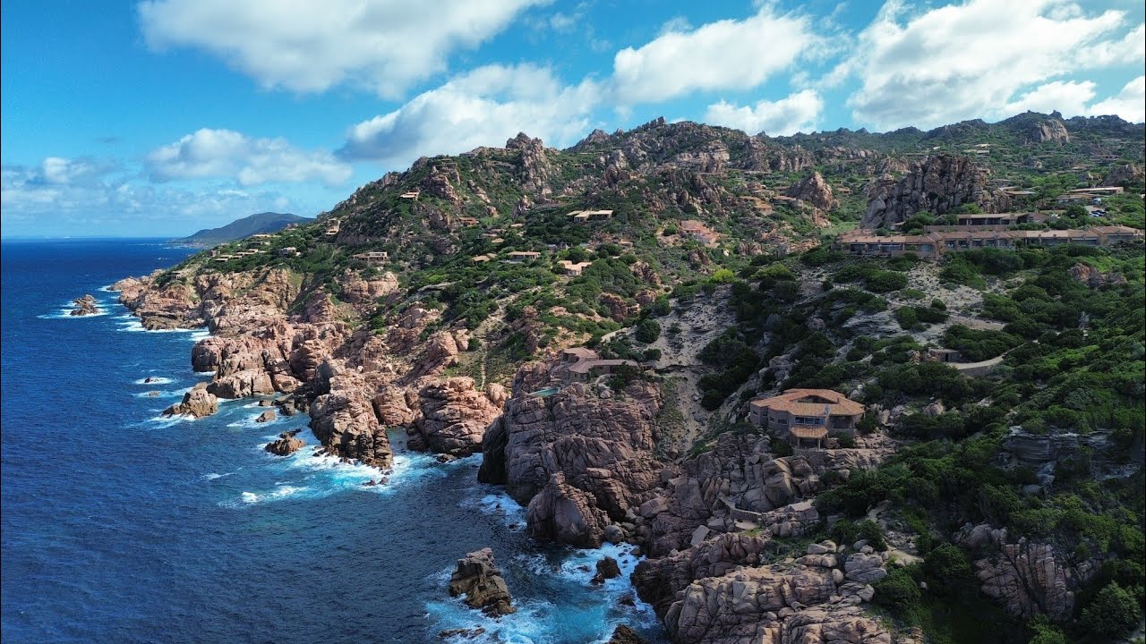 Sardinien Costa Paradiso drohne. 