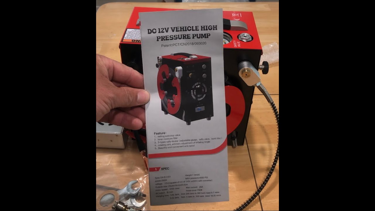 Amazon GX CS3 4500psi Portable Air Compressor
