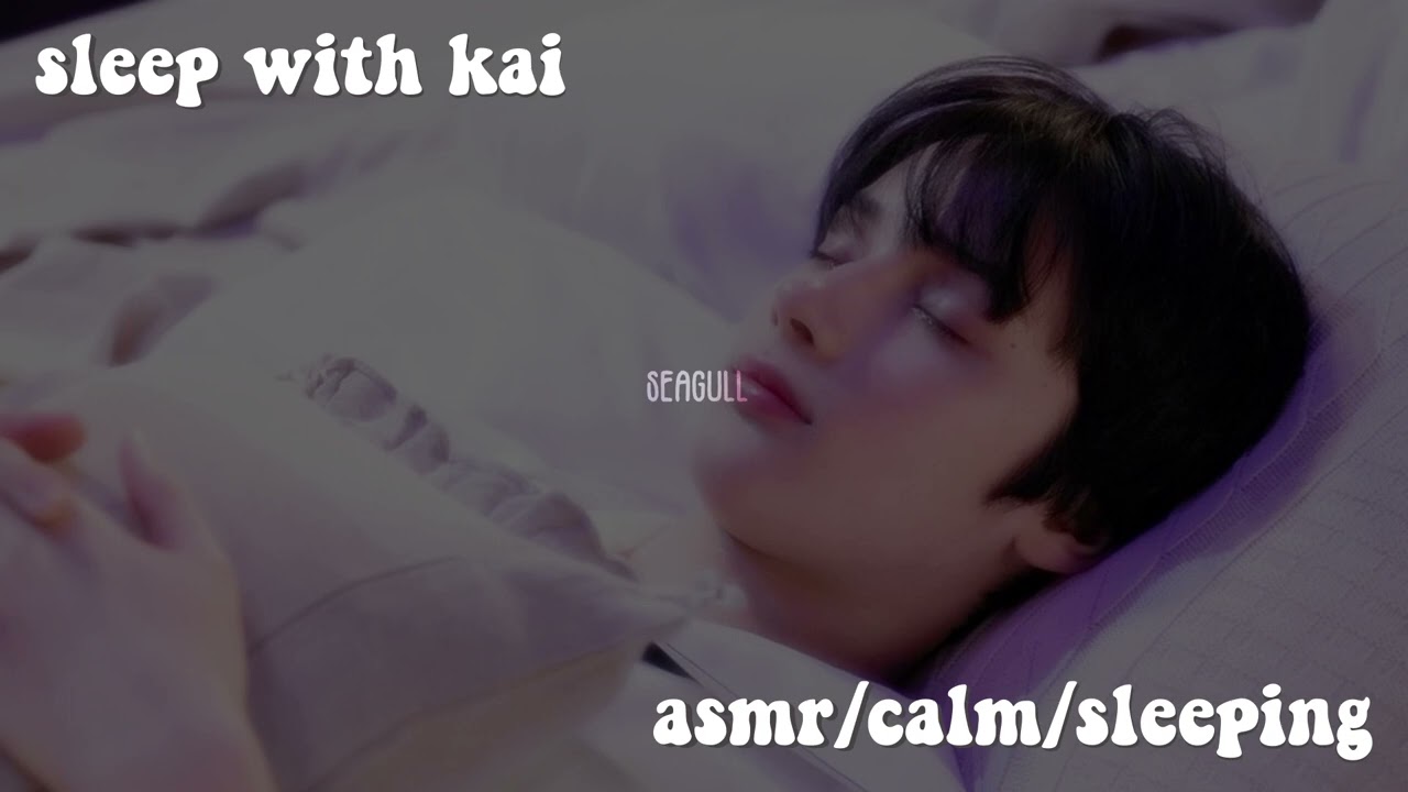 TXT ASMR | sleeping with huening kai [ breathing, raining ]