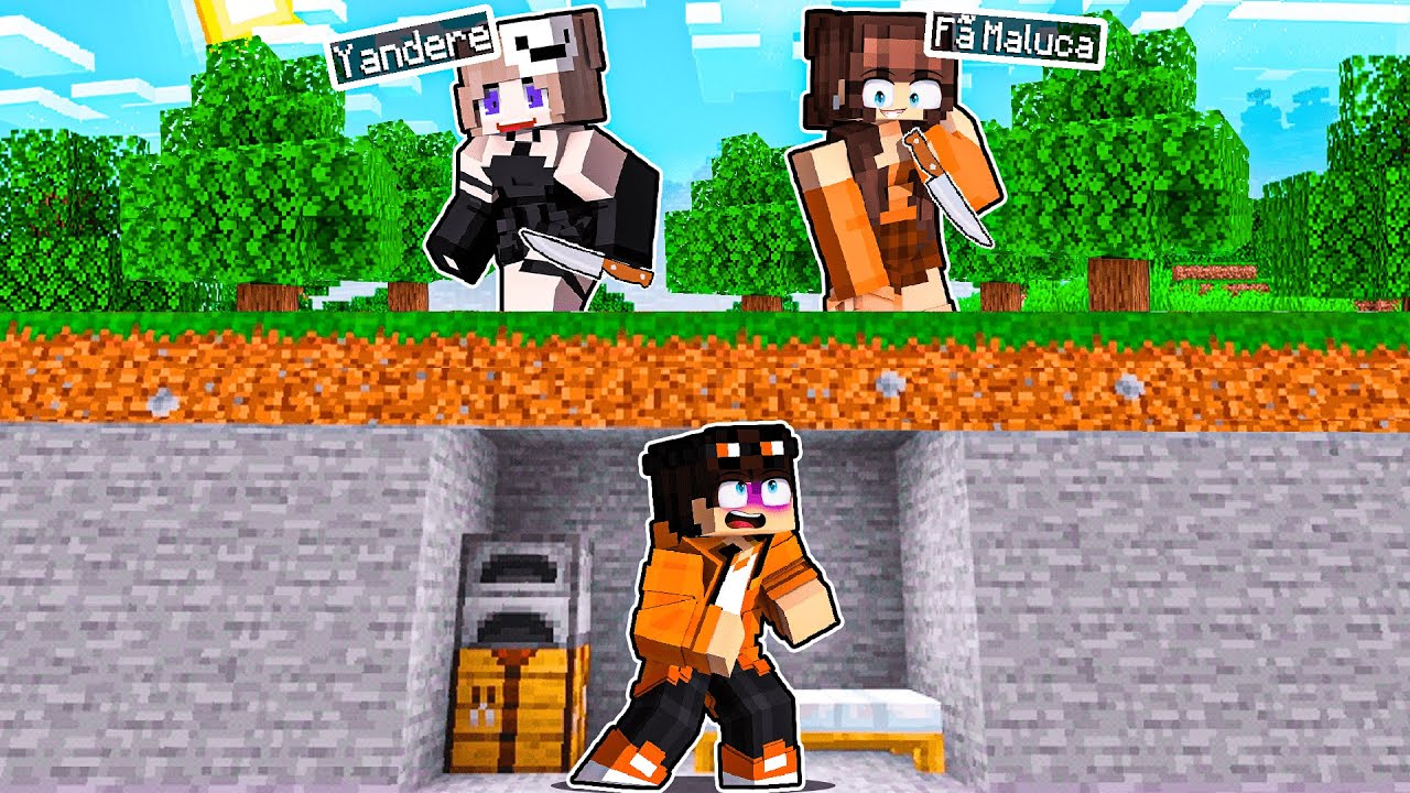 F&Atilde; MALUCA e YANDERE vs STHAN no Minecraf!